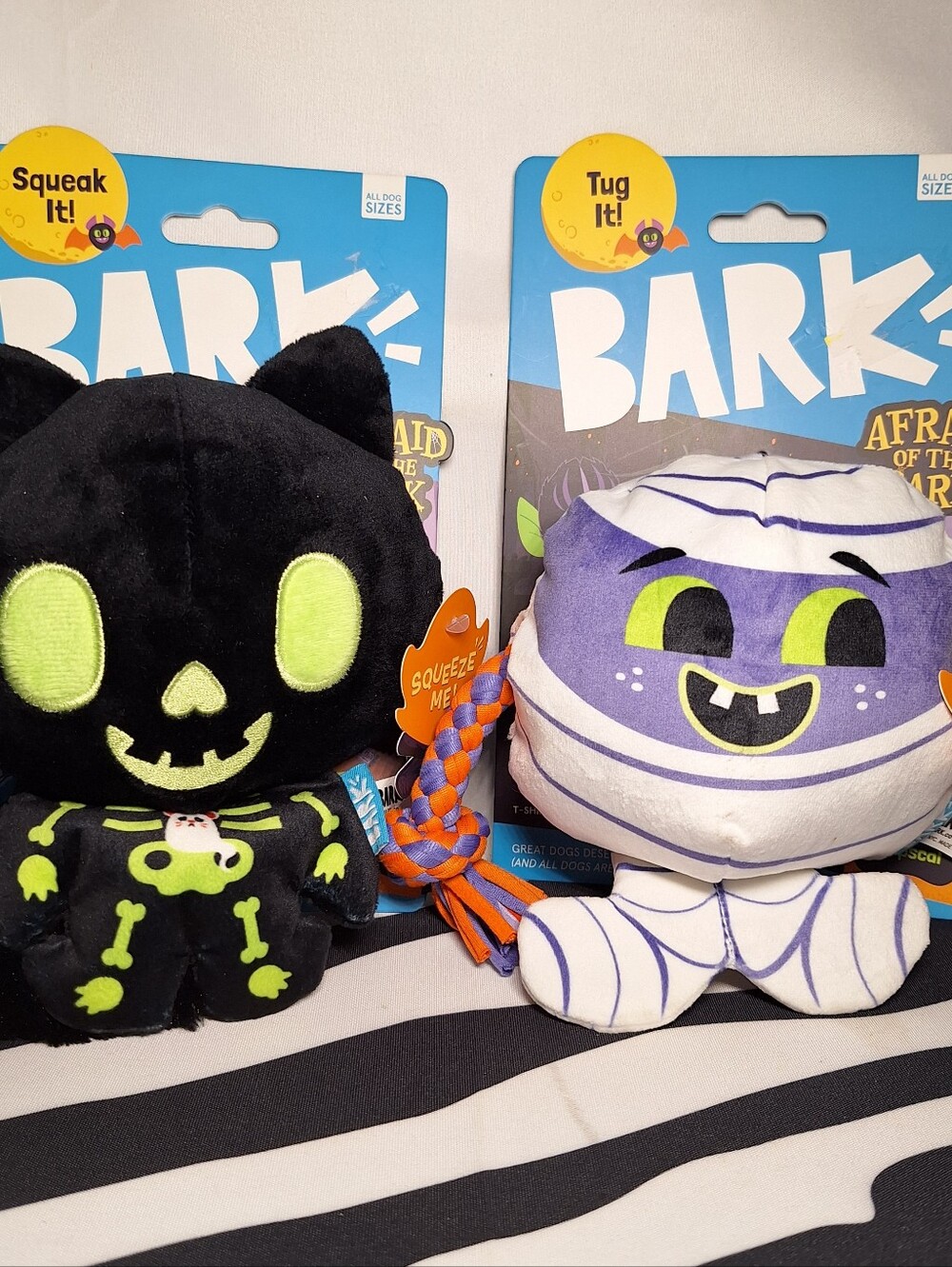 NWT Bark Cat Scan Kitty & Little Wrapscal, All Dog Sizes, 2 Toys